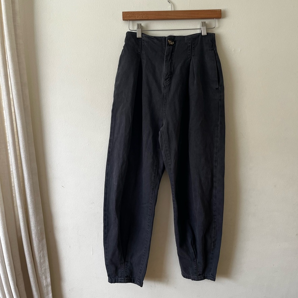 Zara z1975 High-Rise Zip Front Pants 4
